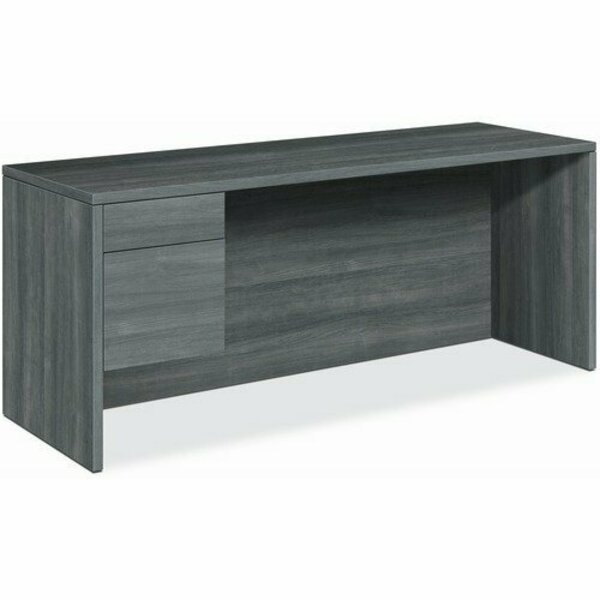 The Hon Co Left Pedestal Credenza, 72inx24inx29-1/2in, Sterling Ash HON10546LLS1